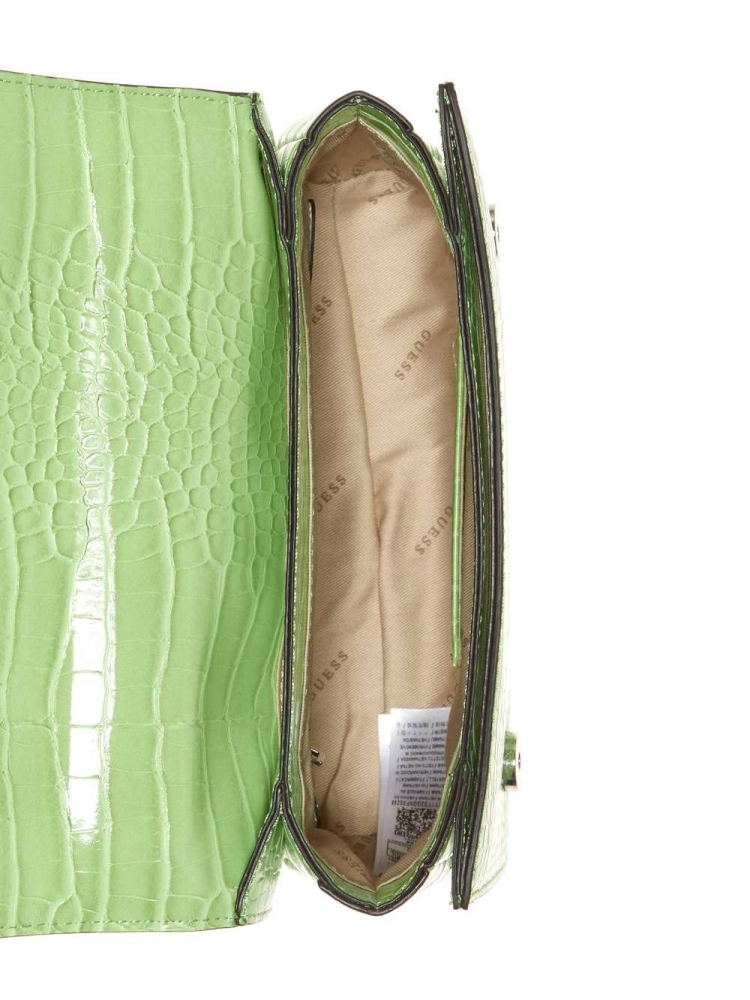 Green Women's GUESS Katey Convertible Crossbodies | USA94WAZSP