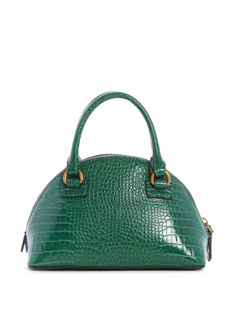 Green Women's GUESS Shilah Small Dome Crossbodies | USA07QYXGH