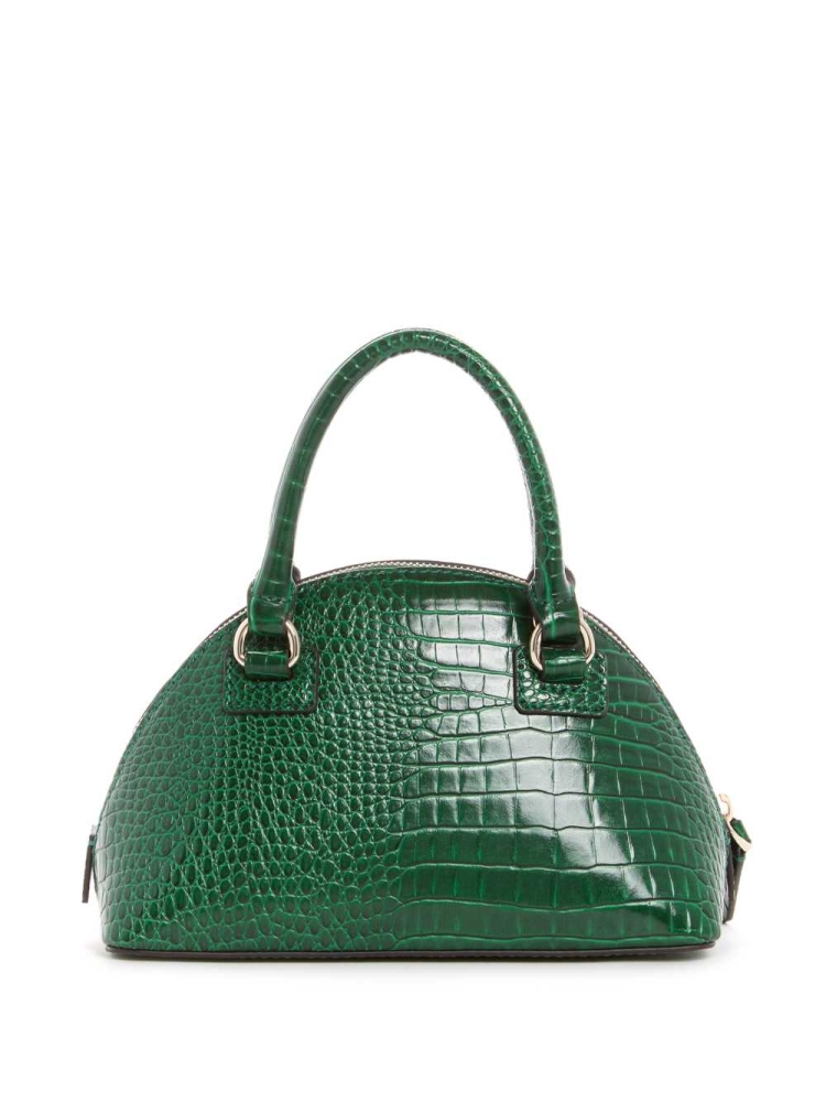 Green Women's GUESS Shilah Small Dome Crossbodies | USA39ZSNEK