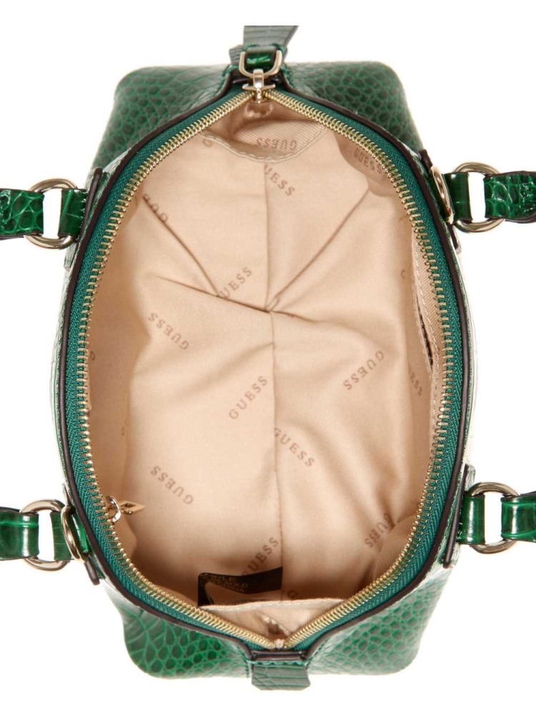 Green Women's GUESS Shilah Small Dome Crossbodies | USA39ZSNEK