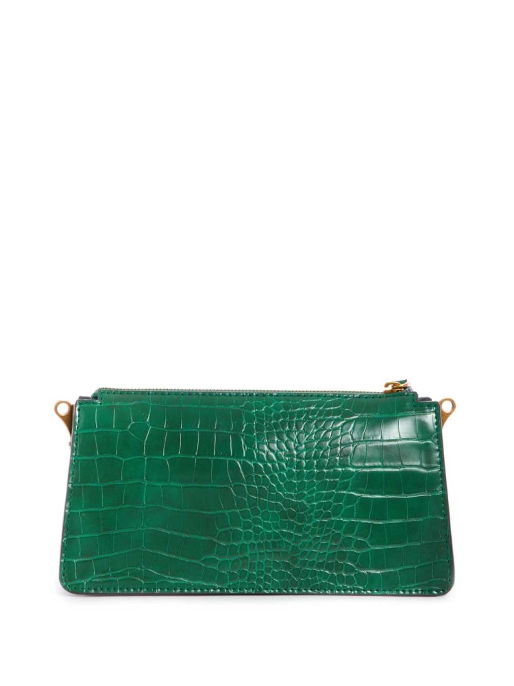 Green Women's GUESS Stephi Mini Crossbodies | USA34YZHVD