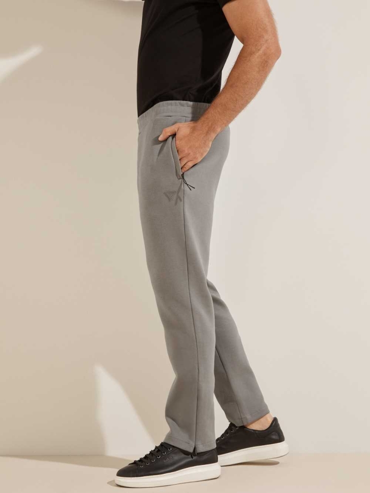 Grey Men's GUESS Abbot Pants | USA46JRVUD