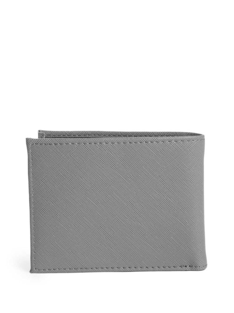 Grey Men's GUESS Certosa Leather Billfold Wallets | USA52UGTRZ