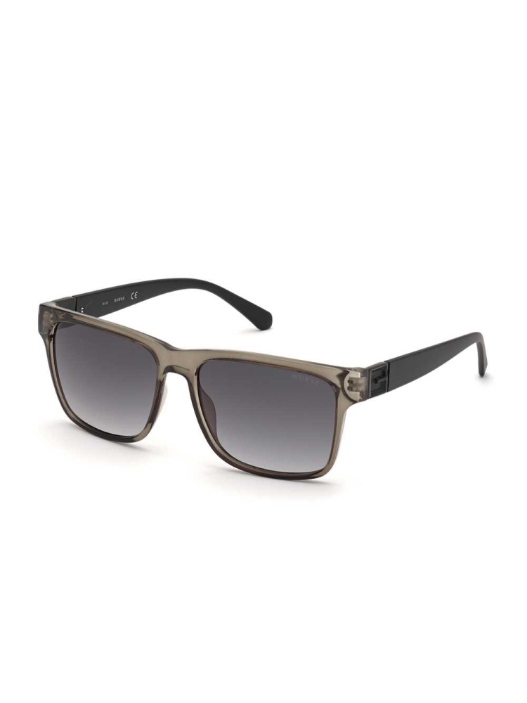 Grey Men's GUESS Jake Square Sunglasses | USA50NPSXO