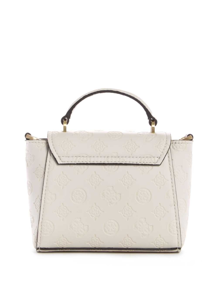 Grey Women's GUESS Bea Mini Top Handle Crossbodies | USA56DYKCQ