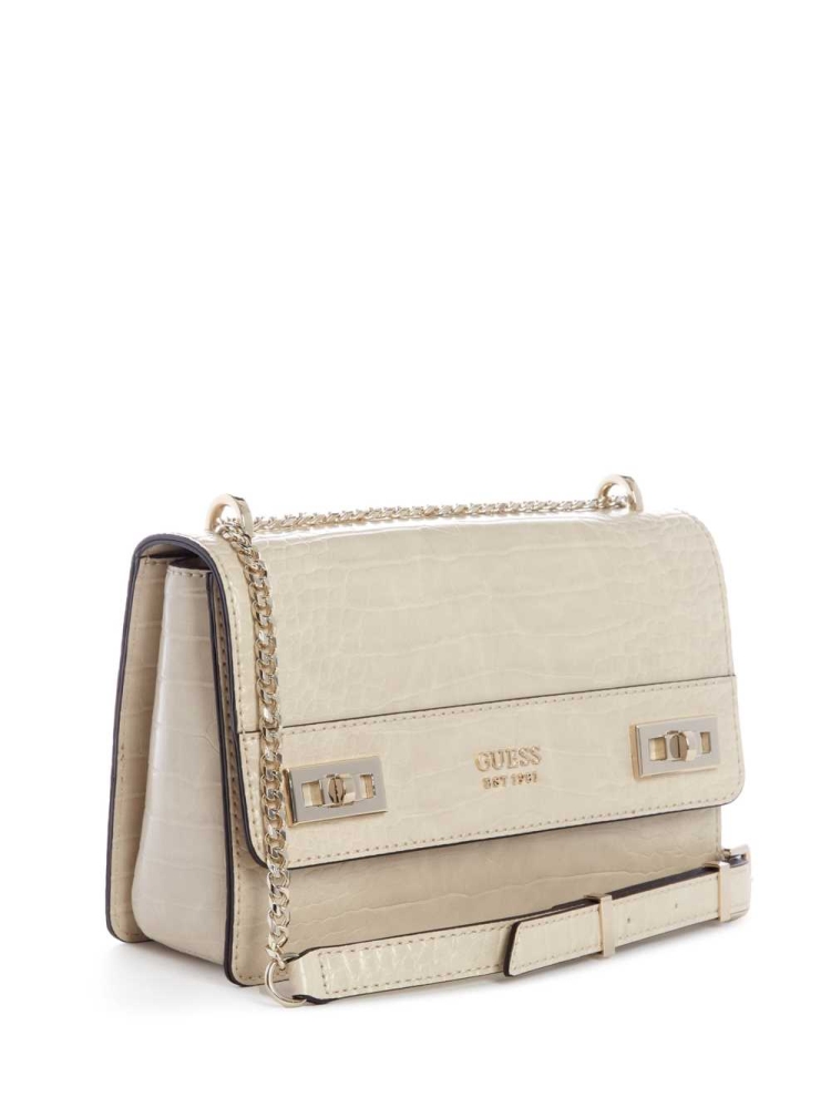 Grey Women's GUESS Katey Convertible Crossbodies | USA74ZLOTA