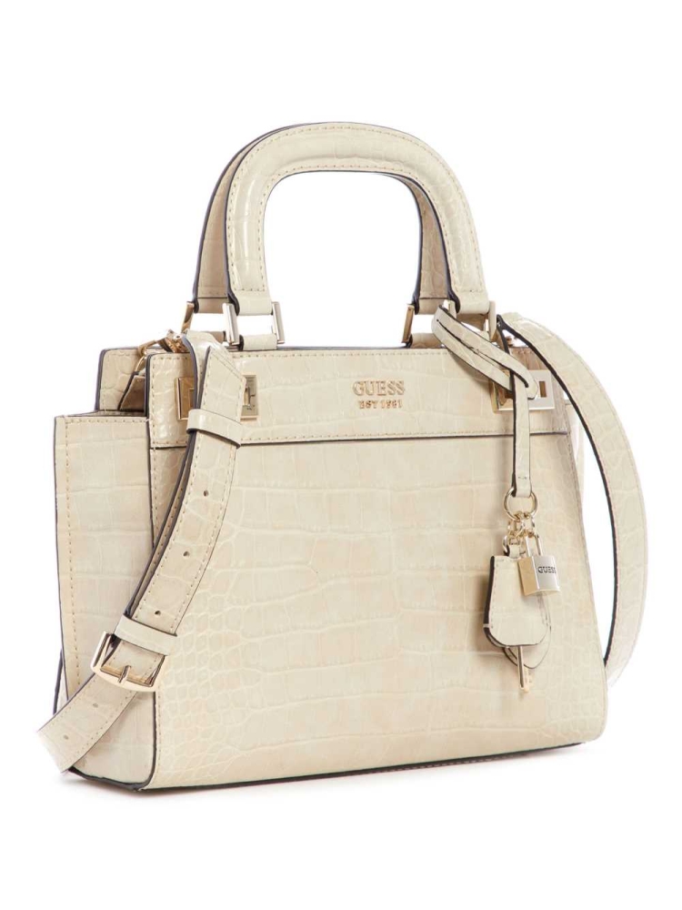 Grey Women's GUESS Katey Girlfriend Satchels | USA06LQKFB