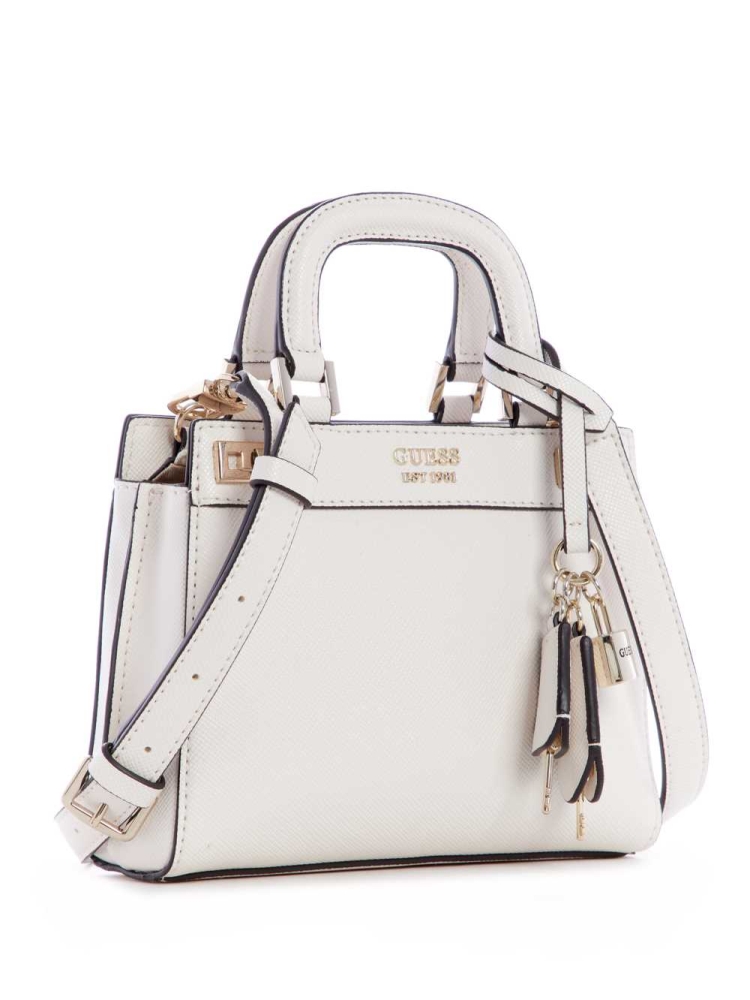 Grey Women's GUESS Katey Mini Satchels | USA89CJLWZ