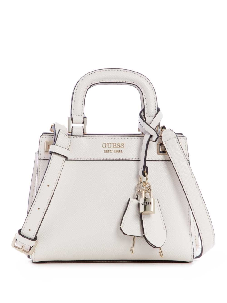 Grey Women\'s GUESS Katey Mini Satchels | USA89CJLWZ