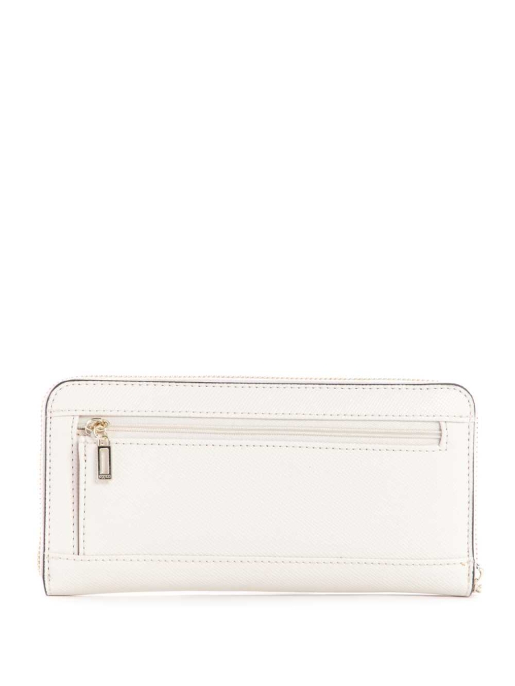 Grey Women's GUESS Katey Zip-Around Wallets | USA41VUMNH