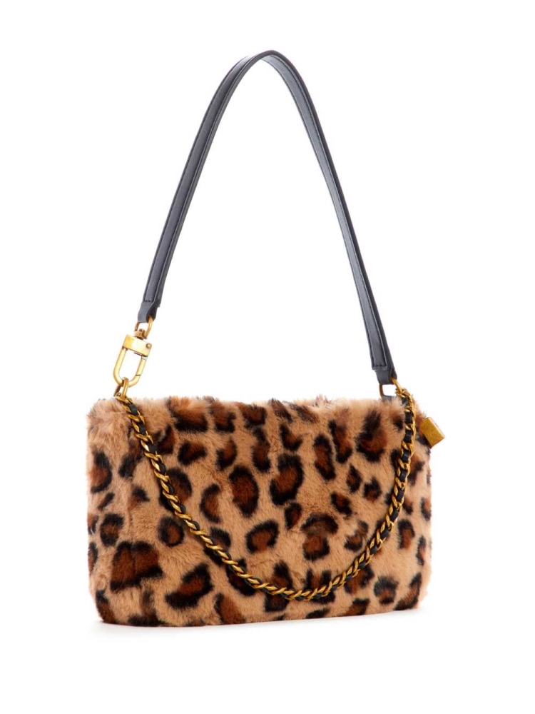 Leopard Women's GUESS Katey Luxe Leopard Mini Shoulder Bags | USA20TKYLJ