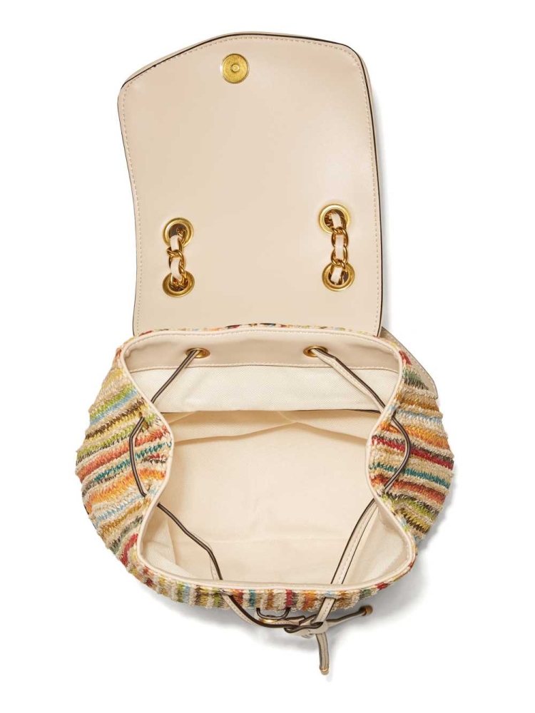 Light Beige Women's GUESS Kimi Backpacks | USA03WPSKO