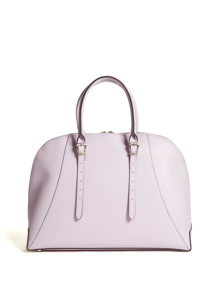 Light Pink Women's GUESS Lady Luxe Dome Satchels | USA48KQBXO