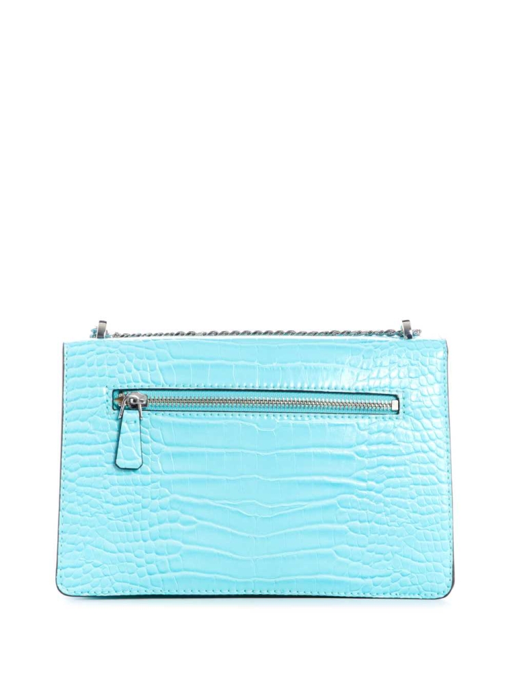 Light Turquoise Women's GUESS Katey Convertible Crossbodies | USA24ROLIP