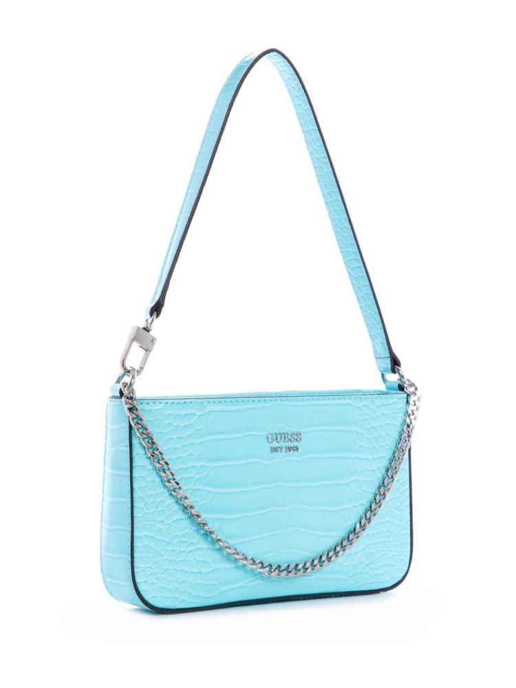 Light Turquoise Women's GUESS Katey Mini Shoulder Bags | USA02OSDUL