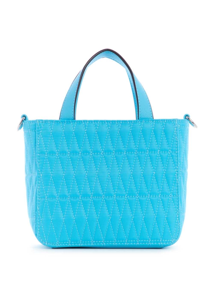 Light Turquoise Women's GUESS Layla Mini Totes | USA27NKTLQ