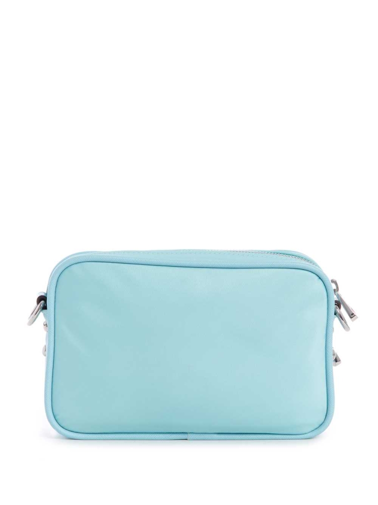 Light Turquoise Women's GUESS Little Bay Camera Crossbodies | USA05LCYVI