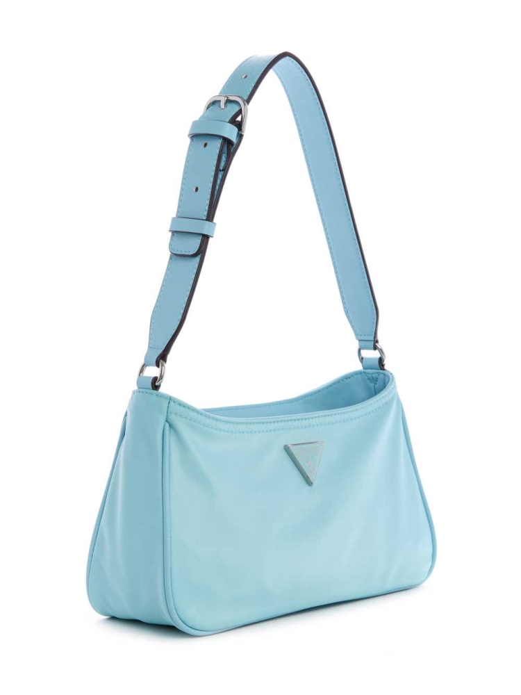 Light Turquoise Women's GUESS Little Bay Shoulder Bags | USA39GWIOD