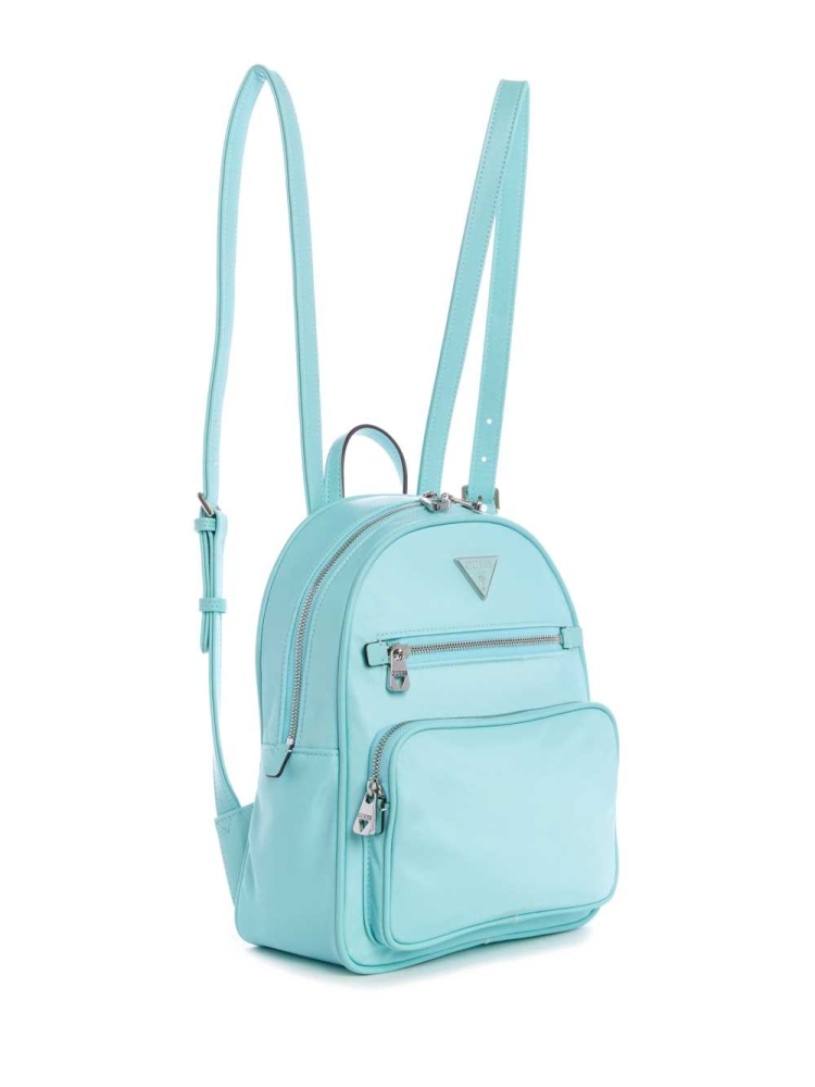 Light Turquoise Women's GUESS Little Bay Backpacks | USA85VISWL