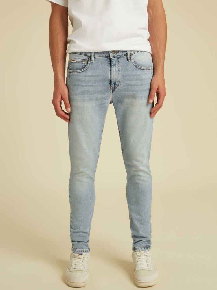 Light Wash Men's GUESS Originals Skinny Jeans | USA43GAFXI