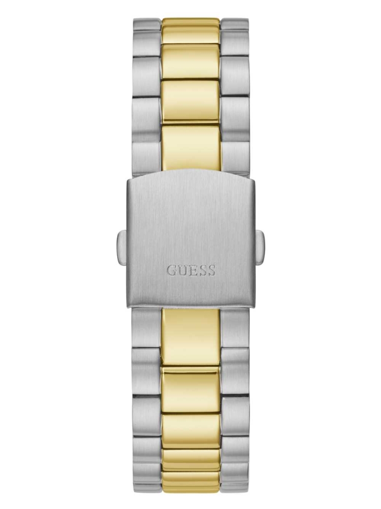 Multicolor Men's GUESS Connoisseur Two-Tone Analog Watches | USA56JBVFC