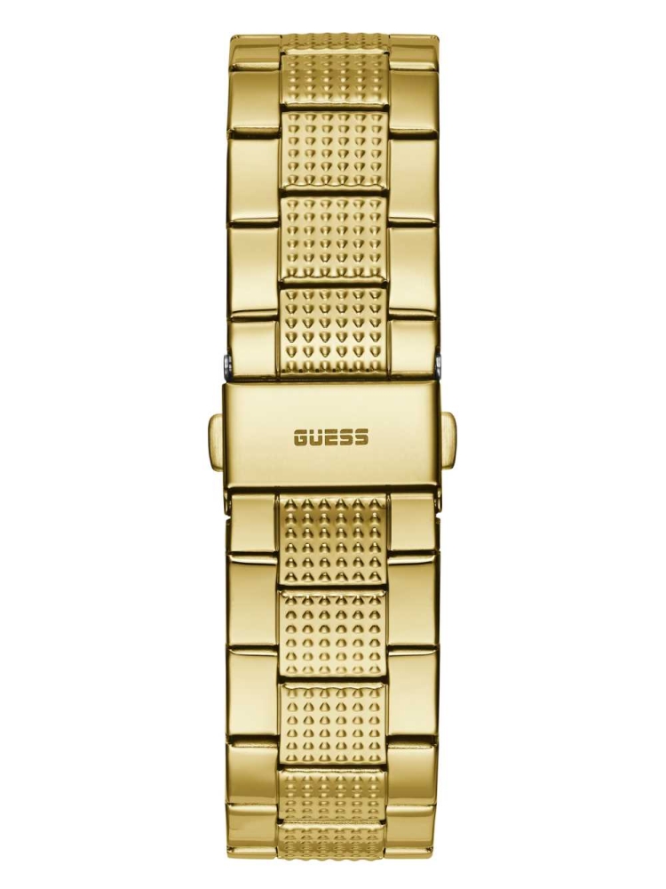 Multicolor Men's GUESS Gold-Tone Digital Watches | USA81OLQSD