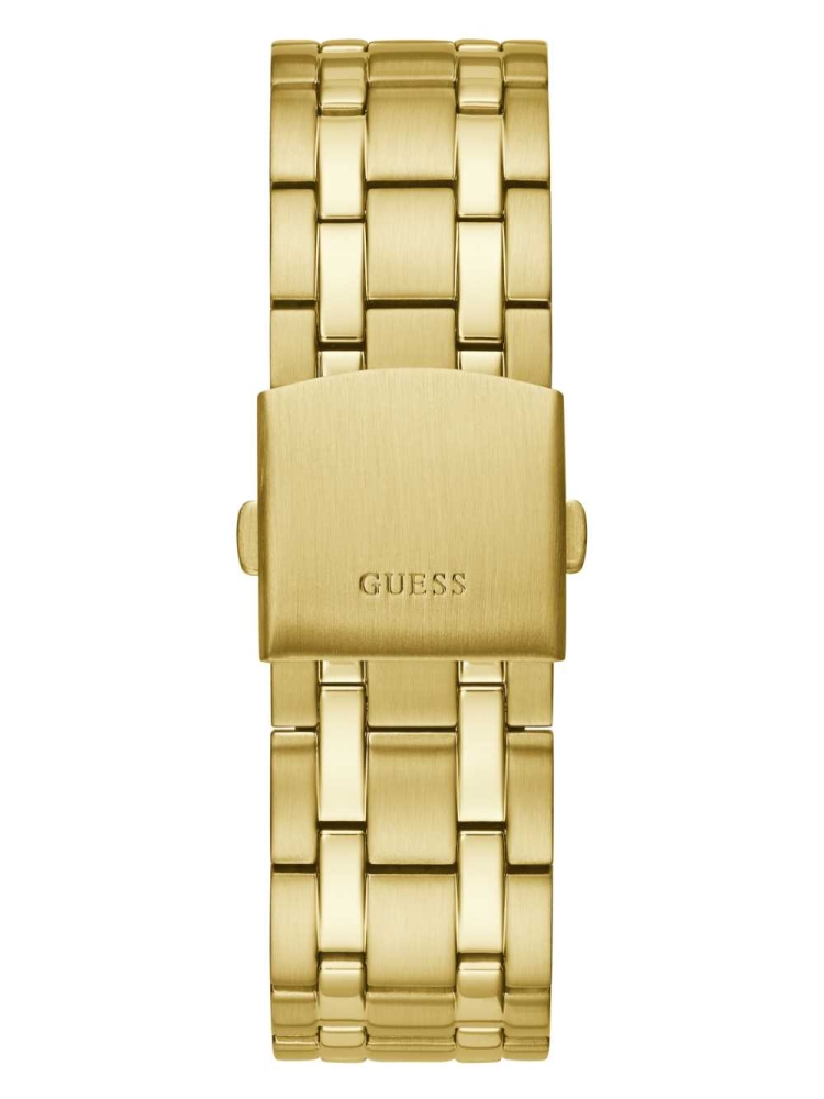 Multicolor Men's GUESS Gold-Tone Multifunction Watches | USA03PIDLA