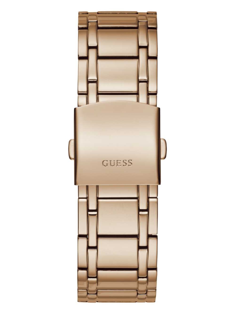 Multicolor Men's GUESS Paragon Rose Gold-Tone Analog Watches | USA52TSDPQ