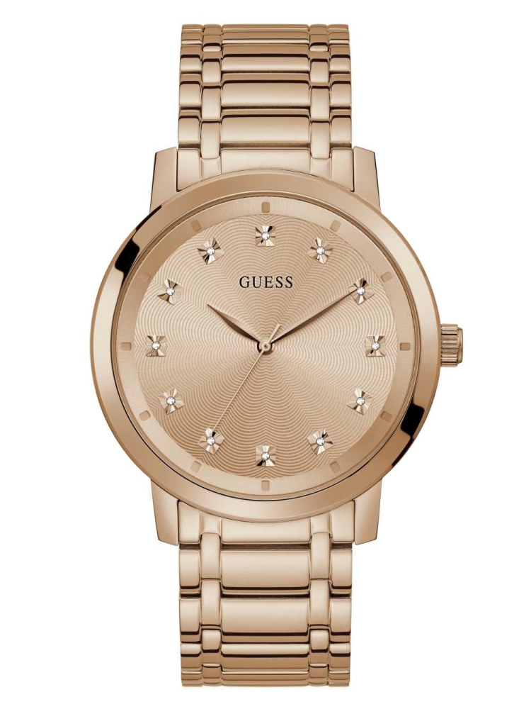 Multicolor Men\'s GUESS Paragon Rose Gold-Tone Analog Watches | USA52TSDPQ