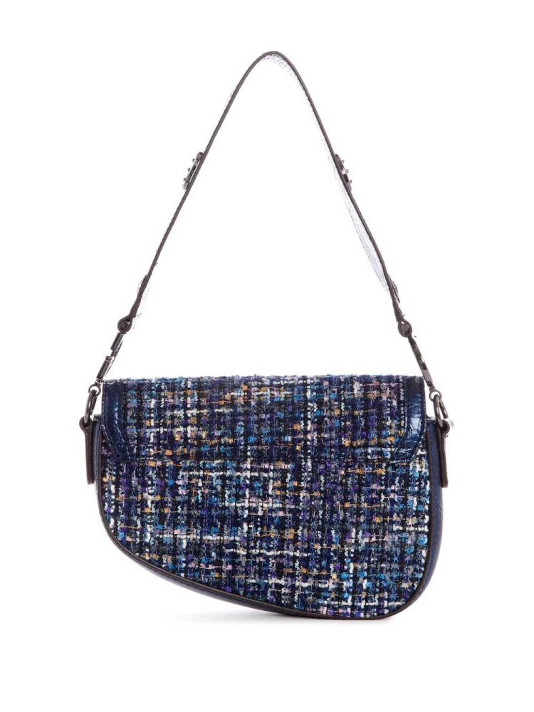 Multicolor Women's GUESS G-Dream Tweed Shoulder Bags | USA53DTVBJ