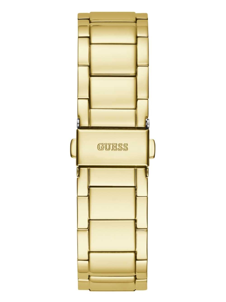 Multicolor Women's GUESS Gold-Tone Exposed Dial Analog Watches | USA57JRVGC