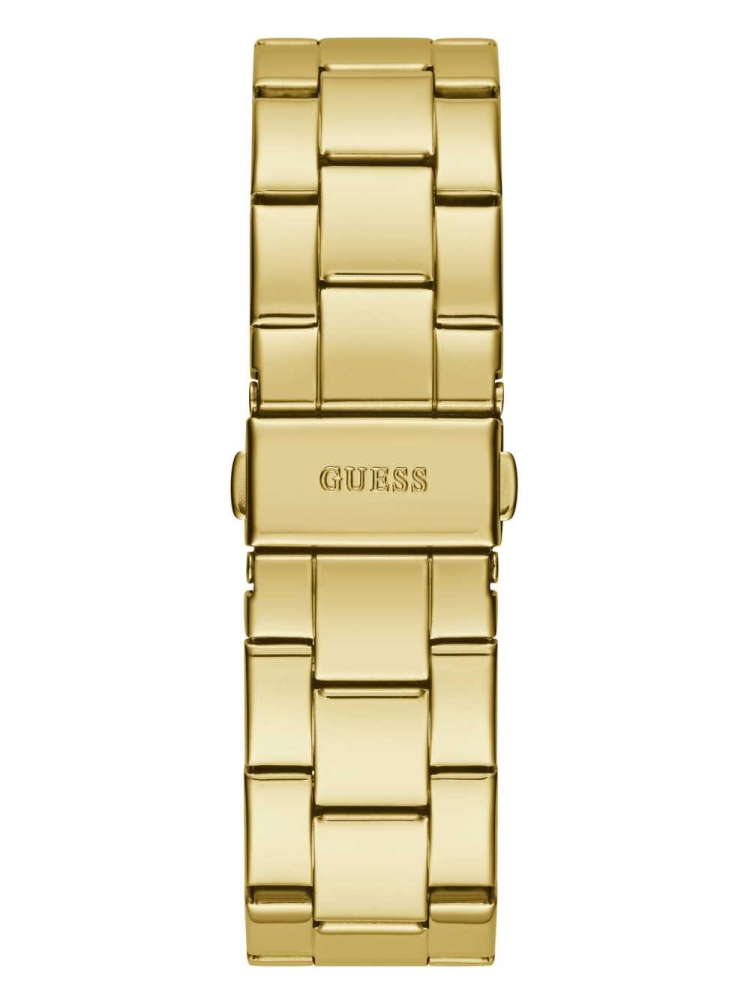 Multicolor Women's GUESS Gold-Tone Logo Analog Watches | USA73HNYWE