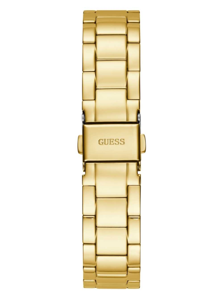 Multicolor Women's GUESS Gold-Tone and Black Analog Watches | USA60GNSFE