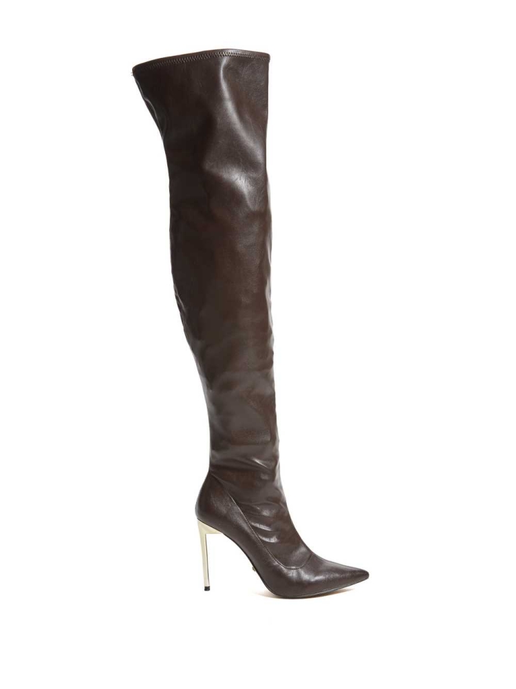 Multicolor Women's GUESS Over-the-Knee Heeled Boots | USA45BGUWL