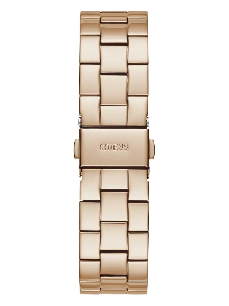 Multicolor Women's GUESS Rose Gold-Tone and Rhinestone Analog Watches | USA42FBIZW