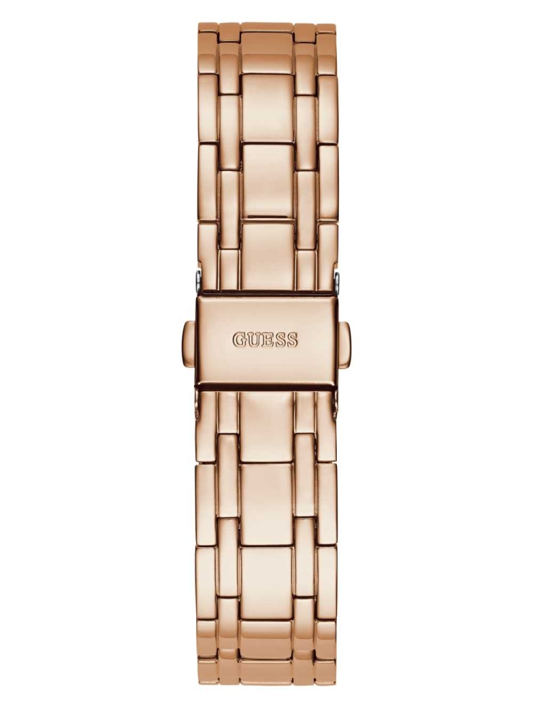 Multicolor Women's GUESS Rose Gold-Tone Analog Watches | USA53LEMHD