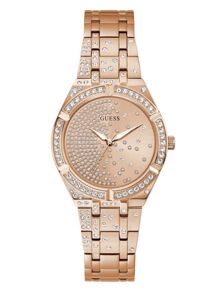 Multicolor Women\'s GUESS Rose Gold-Tone Analog Watches | USA53LEMHD