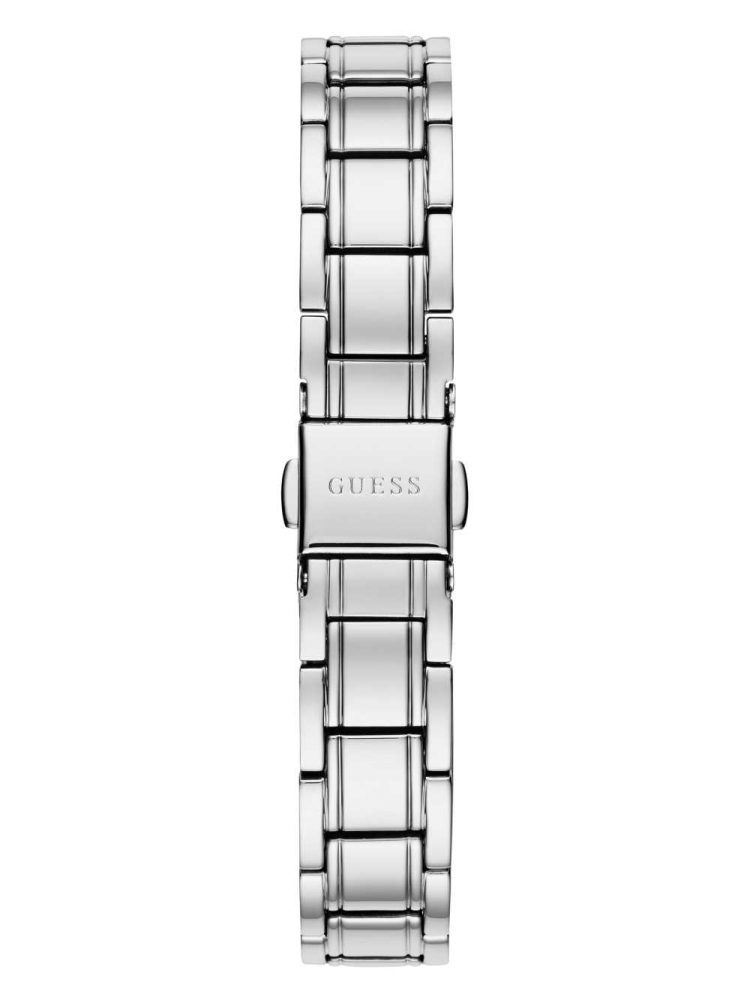 Multicolor Women's GUESS Silver-Tone Analog Watches | USA05AVUHJ