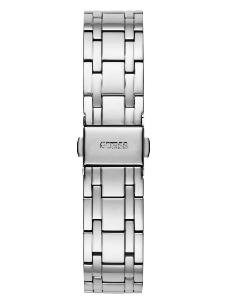 Multicolor Women's GUESS Silver-Tone Analog Watches | USA89WGBSY