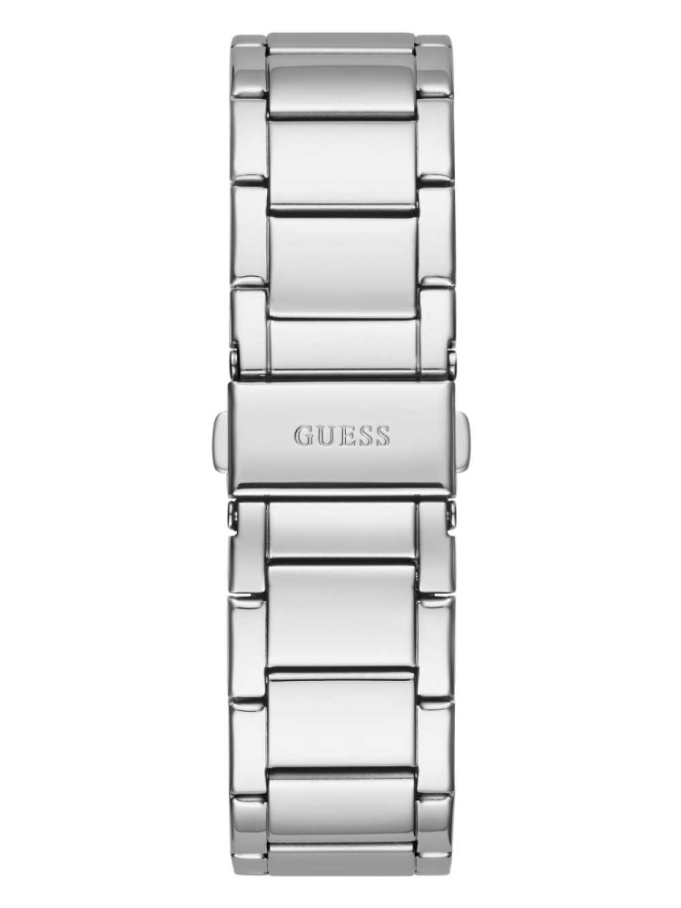 Multicolor Women's GUESS Silver-Tone Multifunction Watches | USA47JHMOU