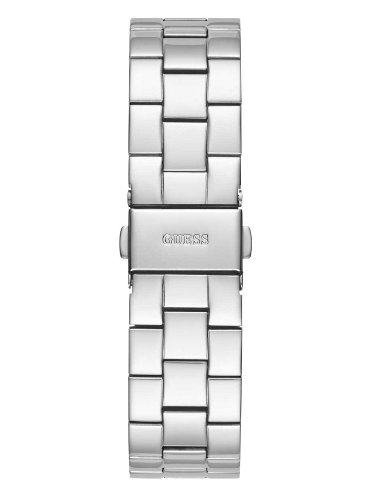 Multicolor Women's GUESS Silver-Tone and Rhinestone Analog Watches | USA37XQHUN