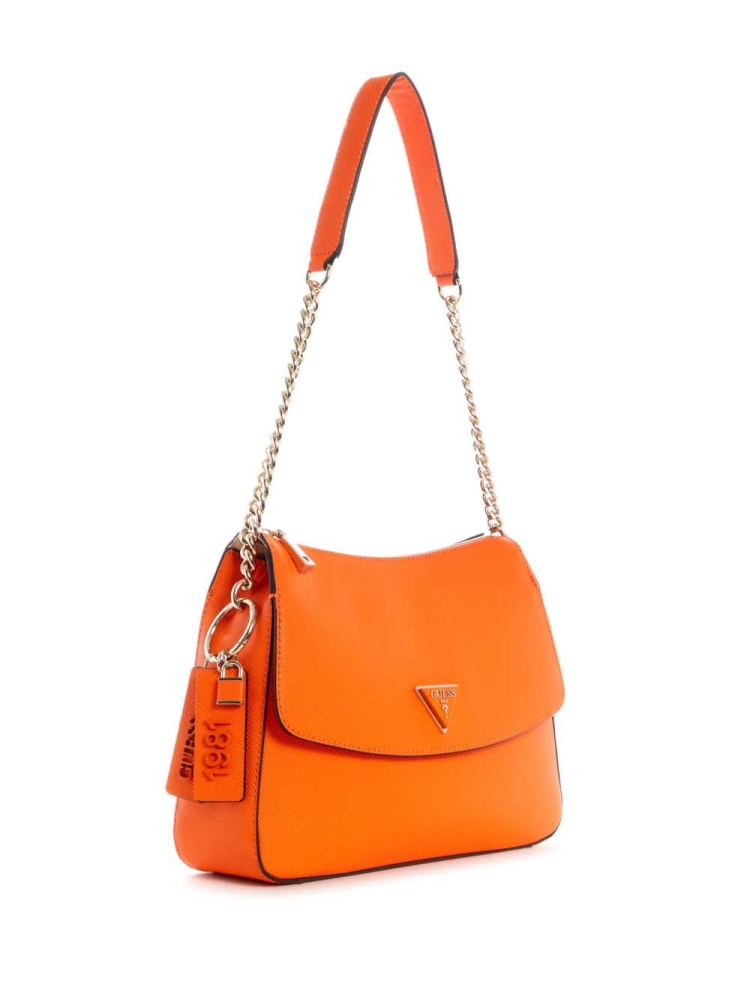 Orange Women's GUESS Cordelia Hobo Shoulder Bags | USA61AWFTJ