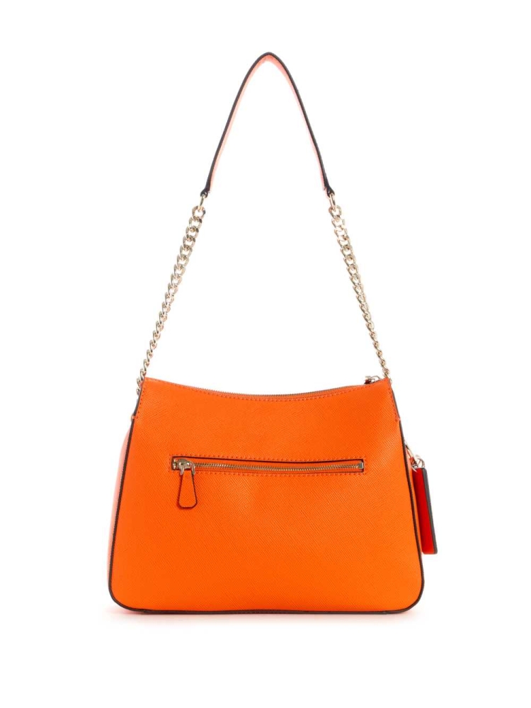 Orange Women's GUESS Cordelia Hobo Shoulder Bags | USA61AWFTJ