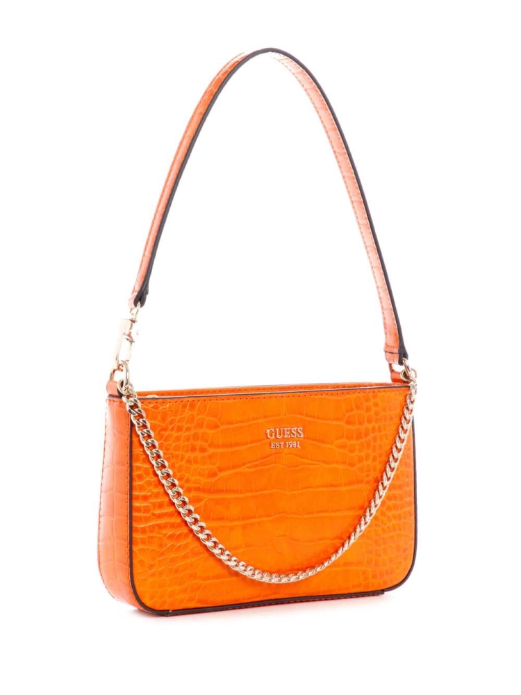 Orange Women's GUESS Katey Mini Shoulder Bags | USA07RAHBD