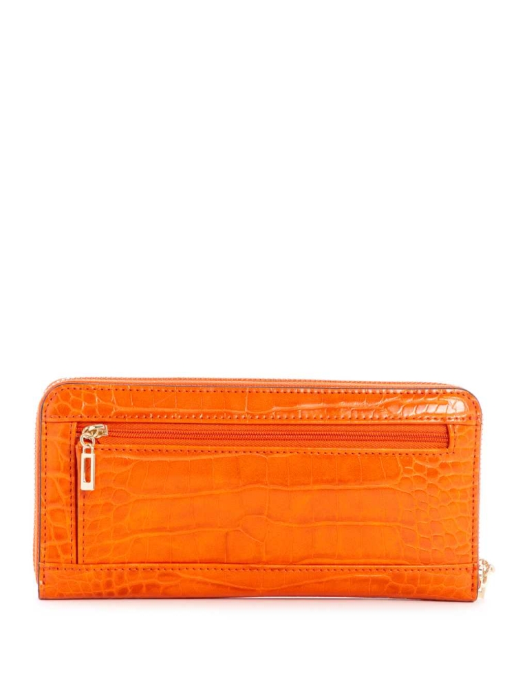 Orange Women's GUESS Katey Zip-Around Crossbodies | USA10PYMXR