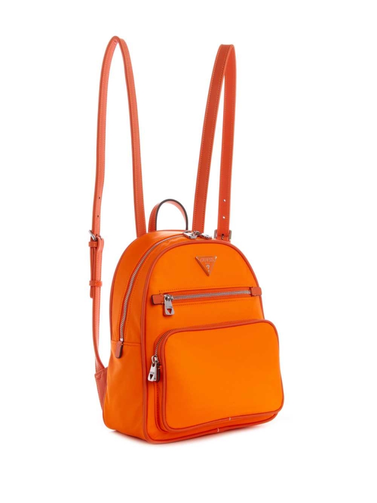 Orange Women's GUESS Little Bay Backpacks | USA27IMXSG