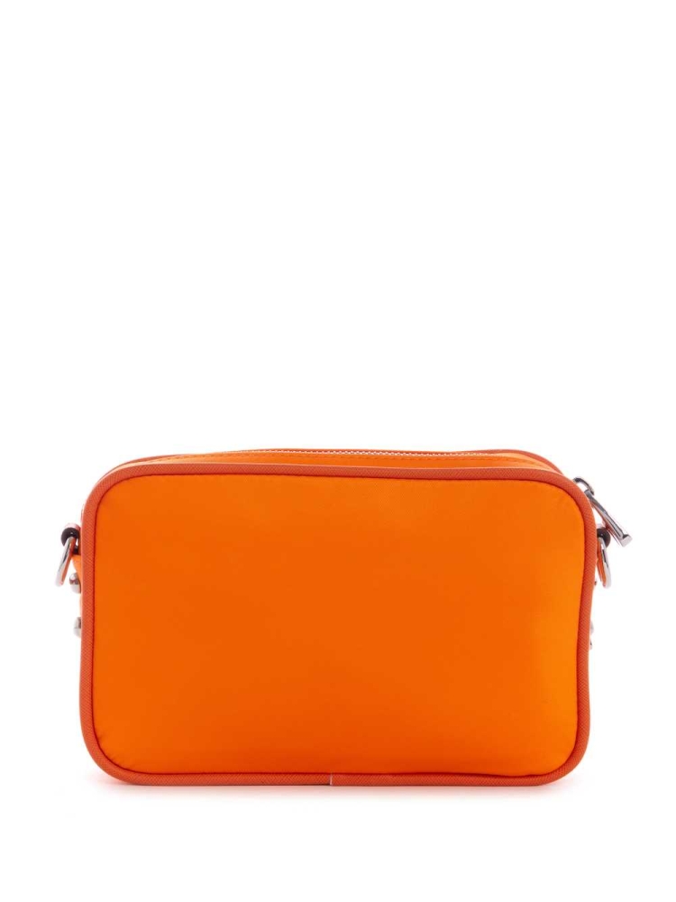 Orange Women's GUESS Little Bay Camera Crossbodies | USA16ZCYQN