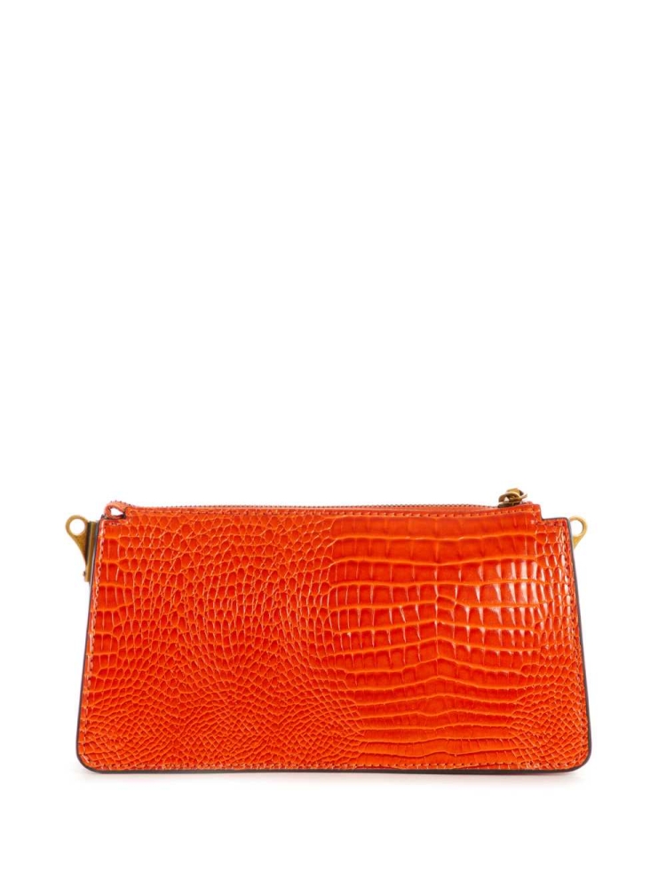 Orange Women's GUESS Raffie Mini Crossbodies | USA79CXENM