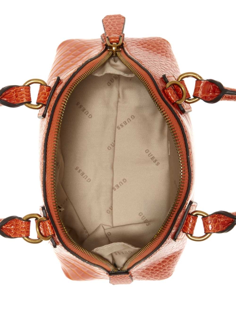 Orange Women's GUESS Shilah Small Dome Crossbodies | USA29TXVLJ