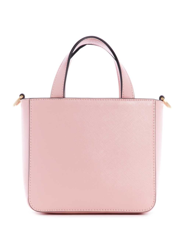 Pink Women's GUESS Layla Mini Totes | USA16HWYMB